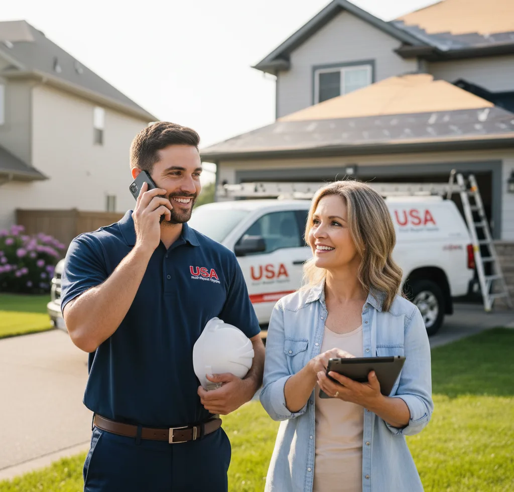 USA Roof Repair Experts customer support in Waseca